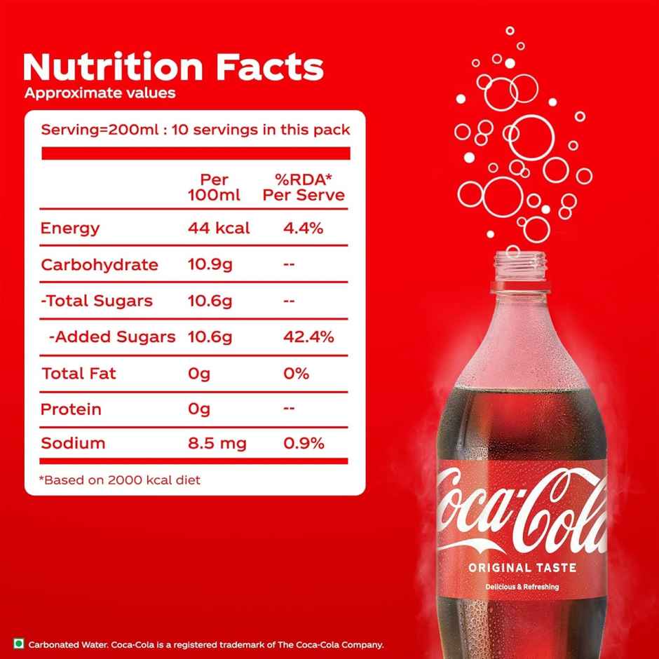 Coca-Cola PET| Cola Sparkling Soft Drink, The Coca-Cola Company