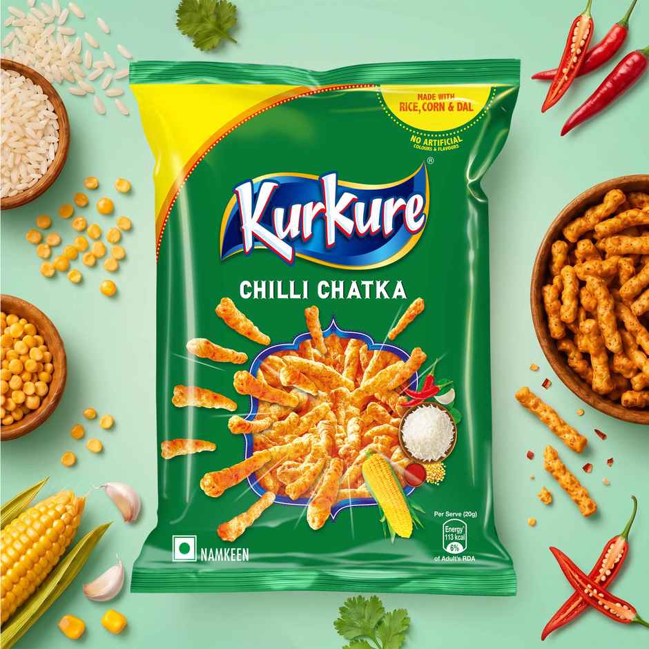 Kurkure Namkeen Chilli Chataka, Crunchy Snacks