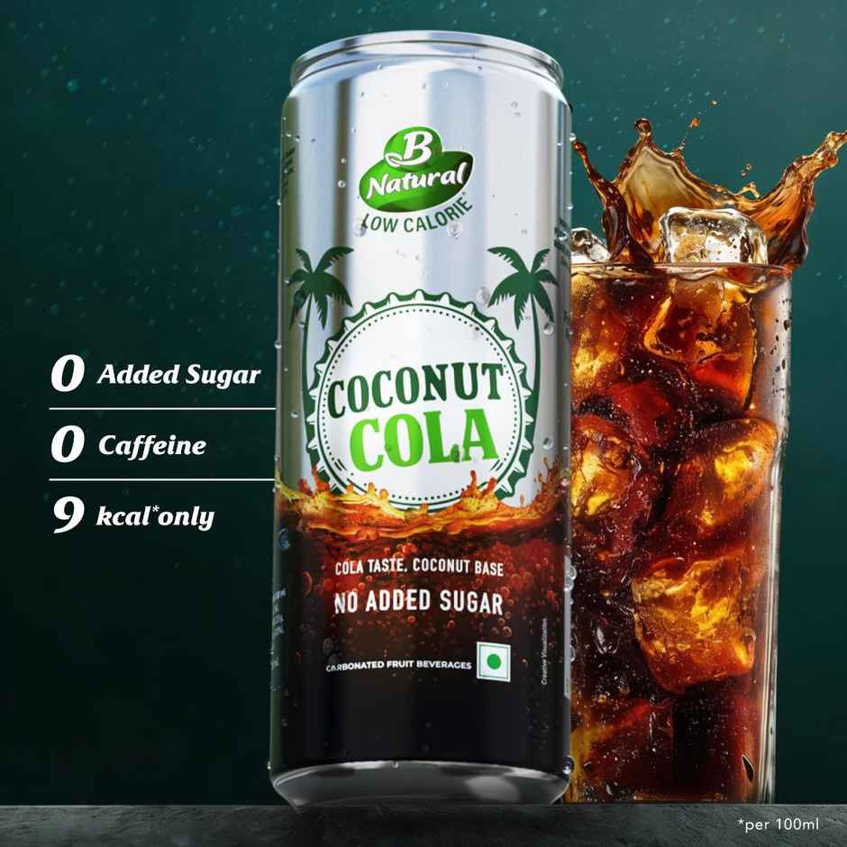 B Natural Coconut Cola Soft Drink (No Caffeine)