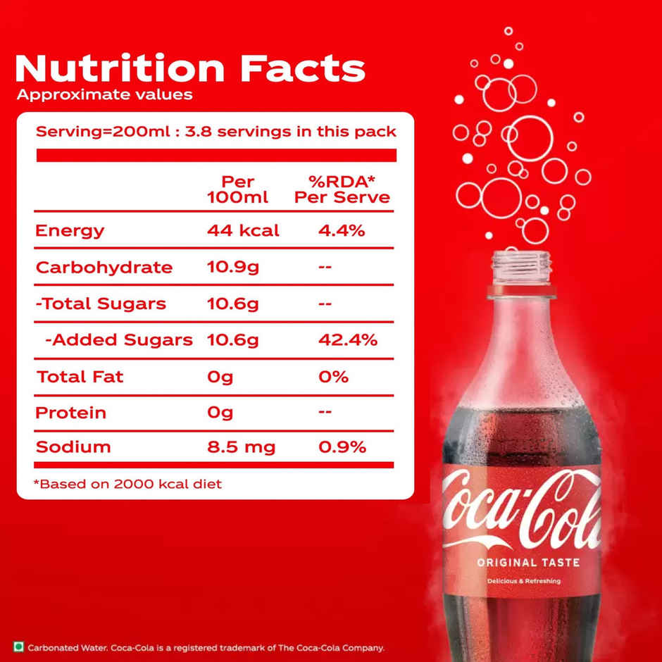 Coca-Cola PET| Cola Sparkling Soft Drink, The Coca-Cola Company
