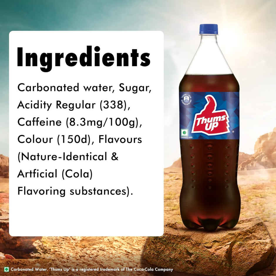 Thums Up, Cola Sparkling Soft Drink Pet Bottle, The Coca-Cola Company