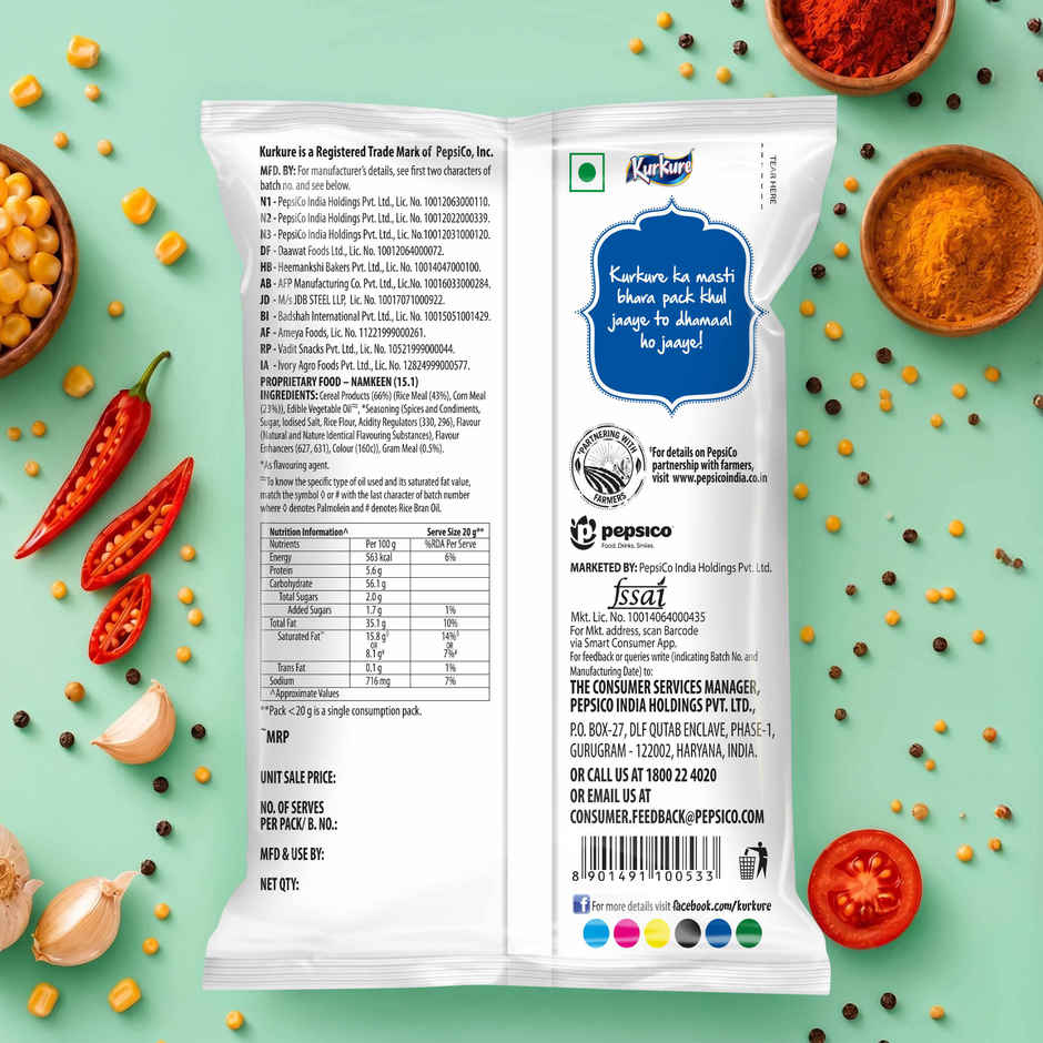 Kurkure Namkeen Chilli Chataka, Crunchy Snacks